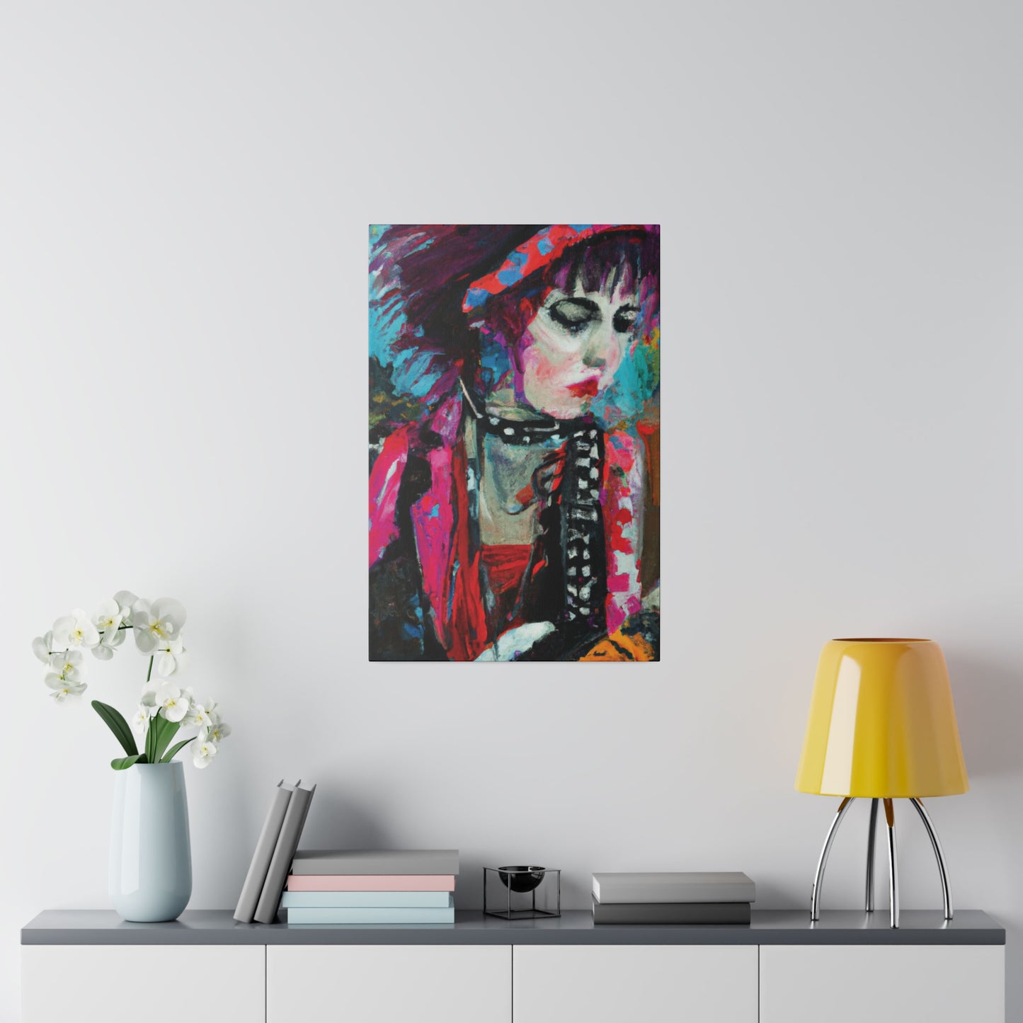 9225T - Rockstar Oil Painting Style Print | Poster | Home Decor | Wall Art | Music Art | Canvas