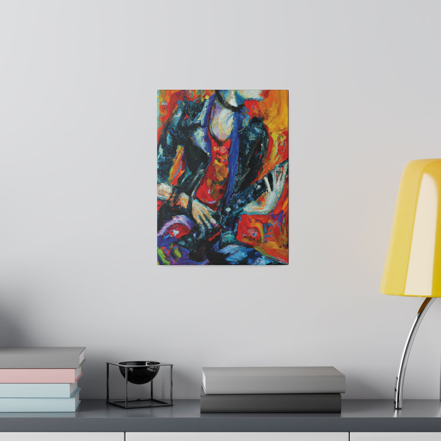 7348F - Rockstar Oil Painting Style Print | Poster | Home Decor | Wall Art | Music Art | Canvas