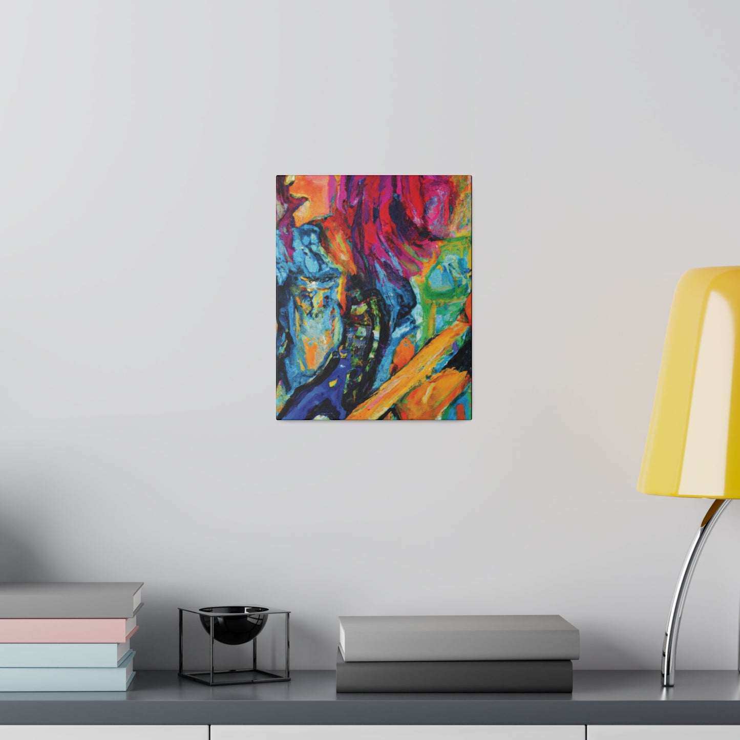 9483V - Rockstar Oil Painting Style Print | Poster | Home Decor | Wall Art | Music Art | Canvas