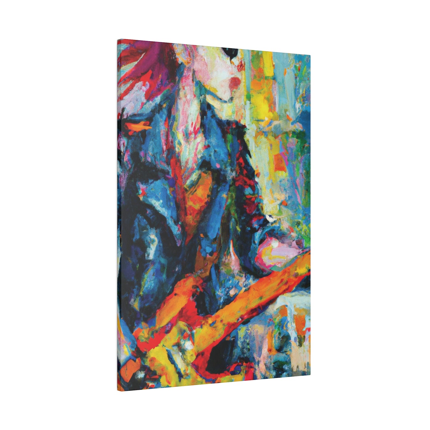 5379F - Rockstar Oil Painting Style Print | Poster | Home Decor | Wall Art | Music Art | Canvas