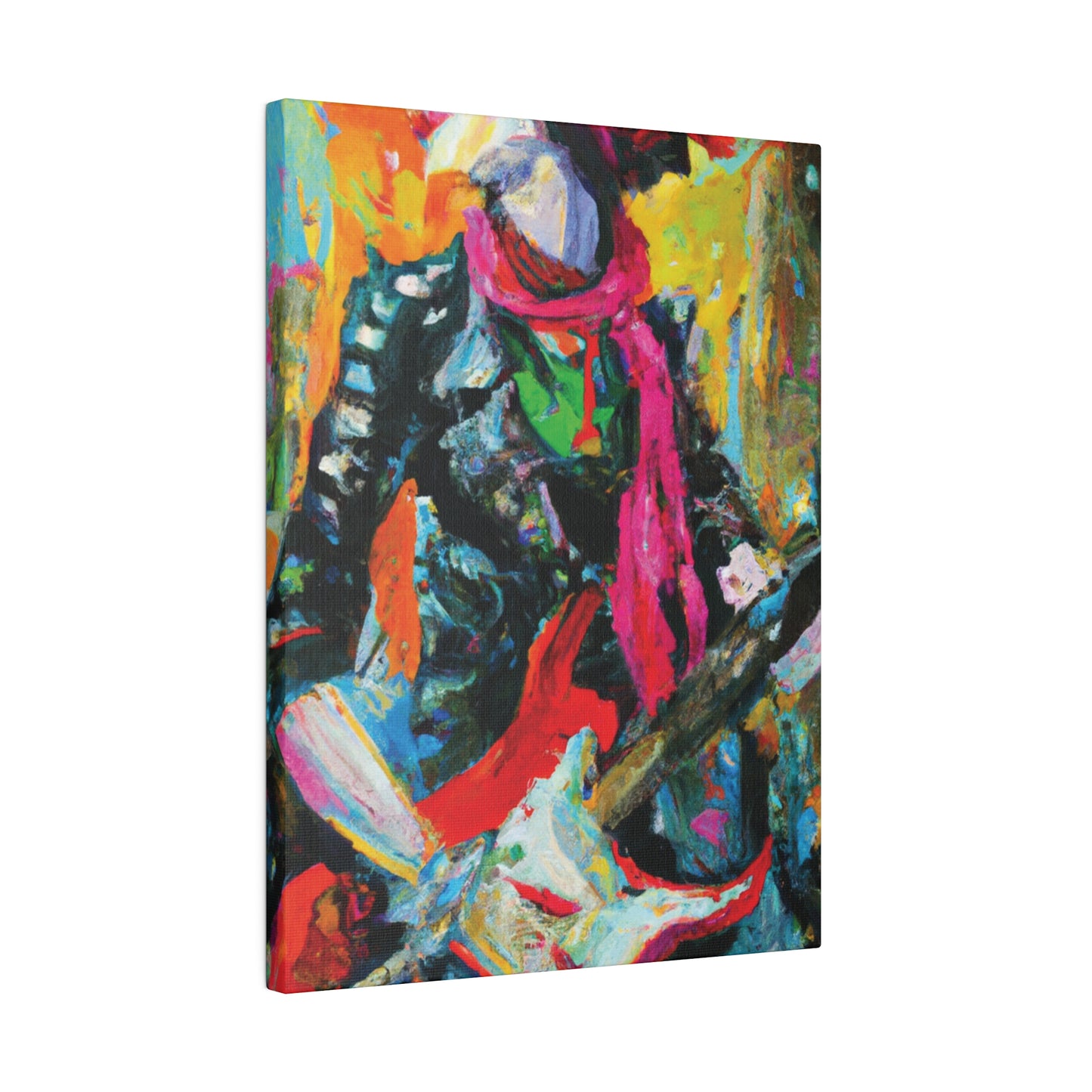 8579X - Rockstar Oil Painting Style Print | Poster | Home Decor | Wall Art | Music Art | Canvas