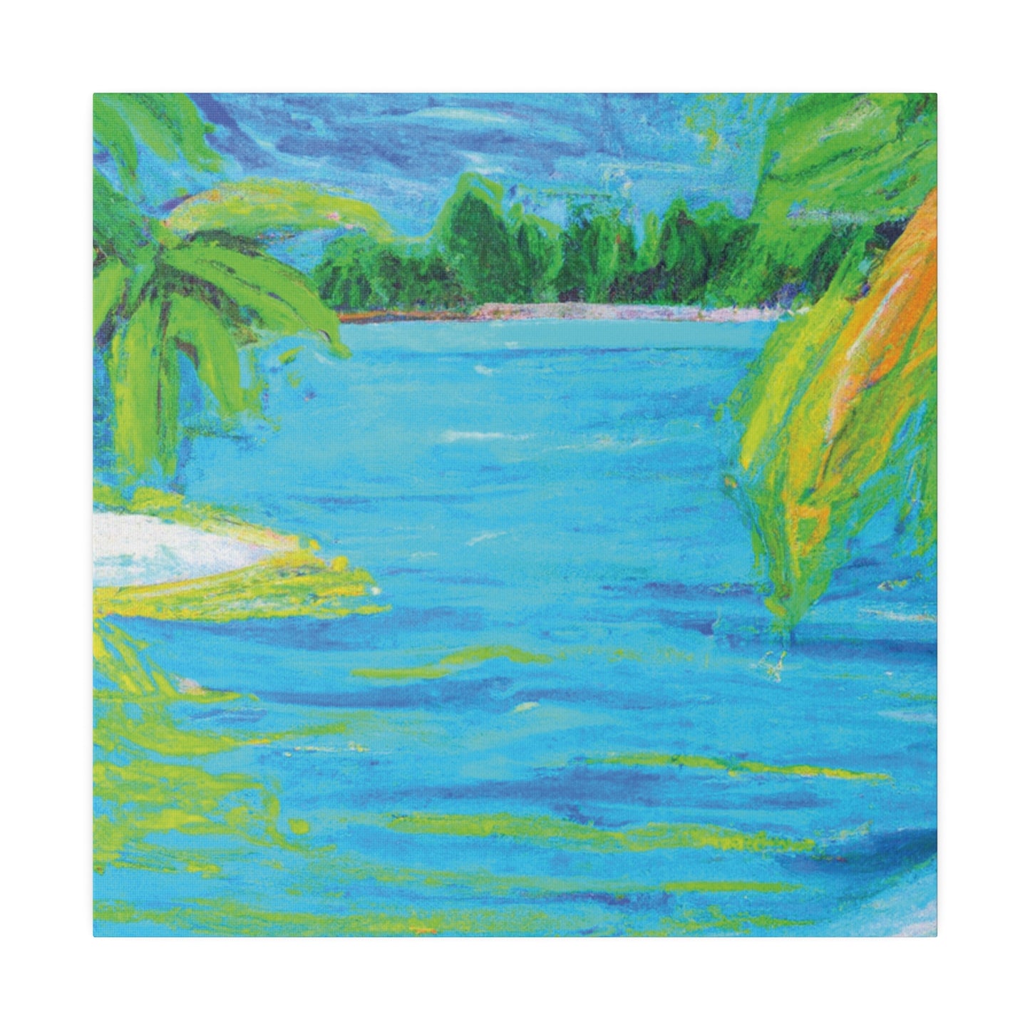 9709k - Bahamas Ocean Painting Print | Bahamas | Ocean | Beach | Poster | Home Decor | Wall Art | Canvas