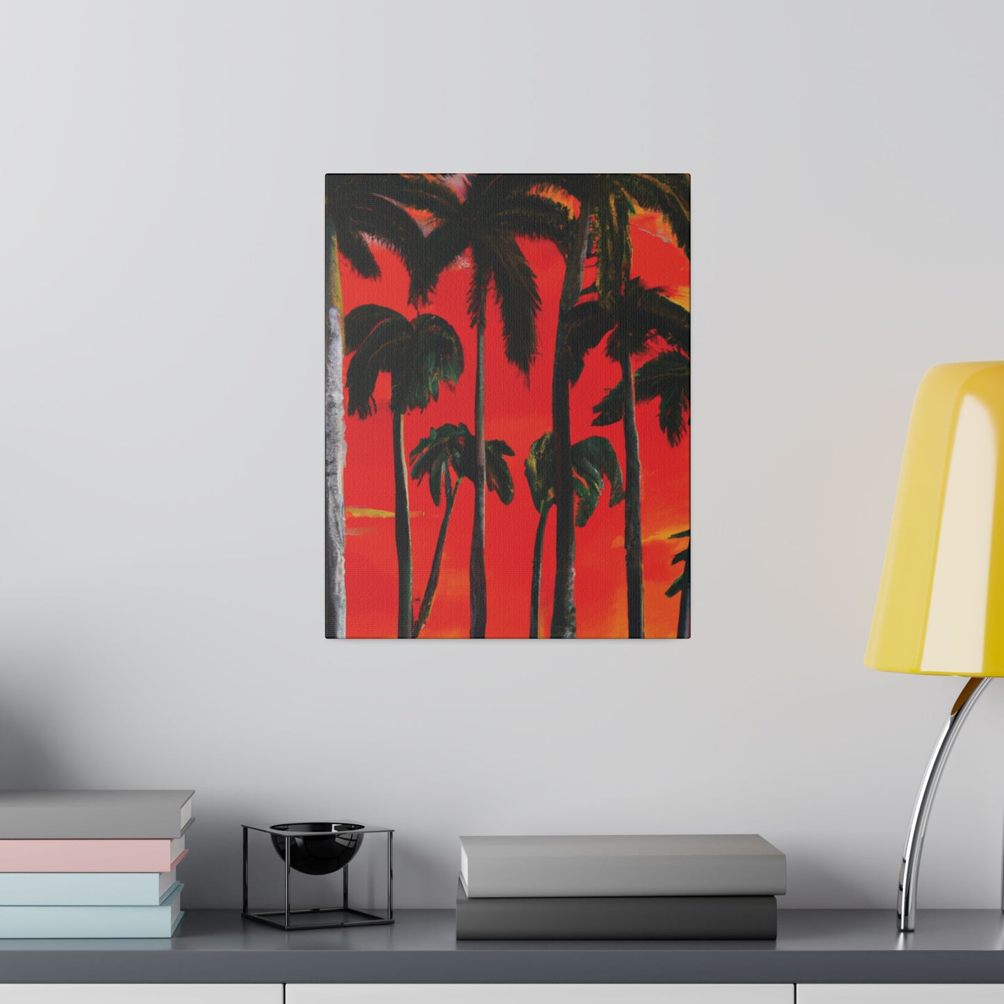 4286K - Miami Beach Sunset Painting Print | Miami | Beach | Sunset | Poster | Home Decor | Wall Art | Canvas