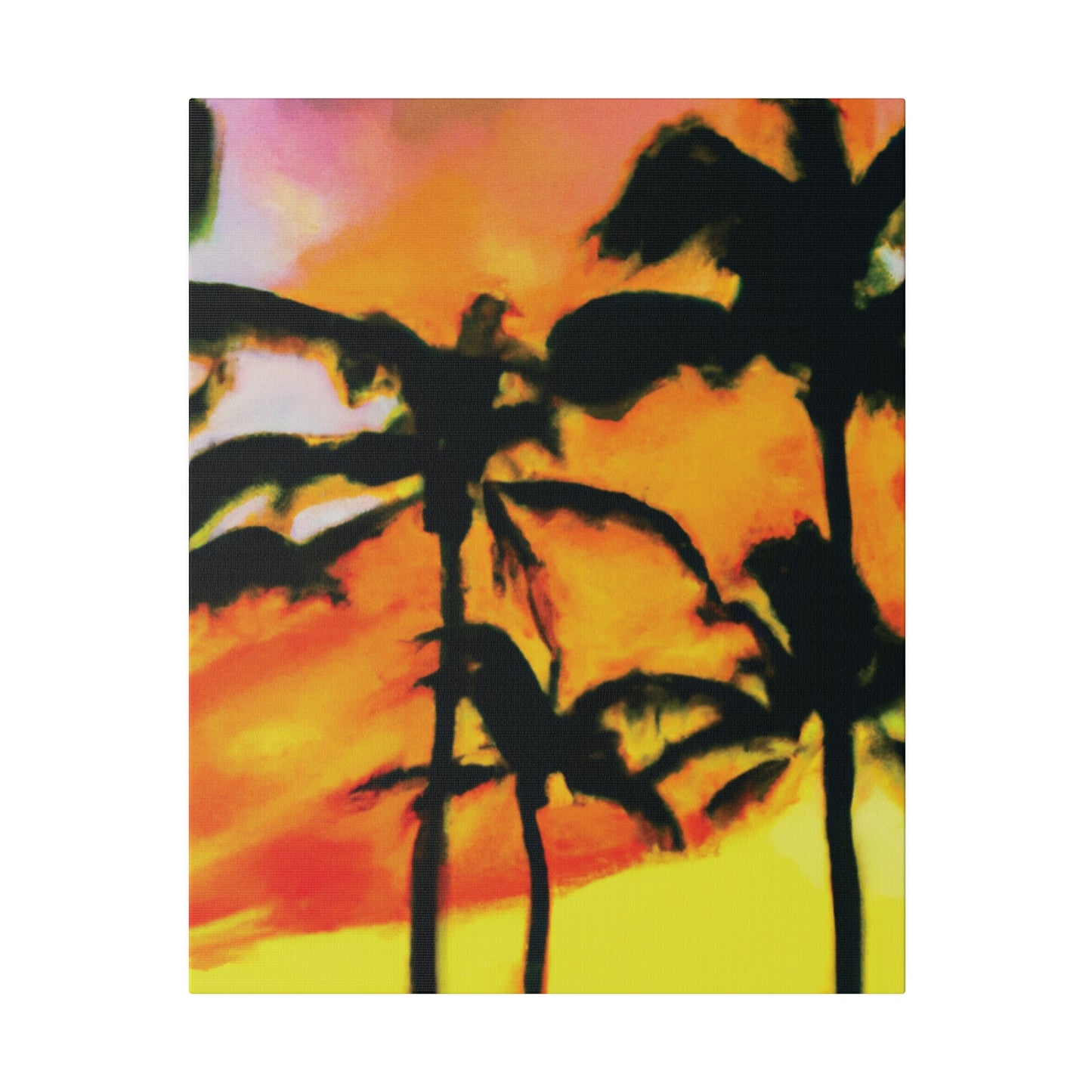 8694V - Miami Beach Sunset Painting Print | Miami | Beach | Sunset | Poster | Home Decor | Wall Art | Canvas