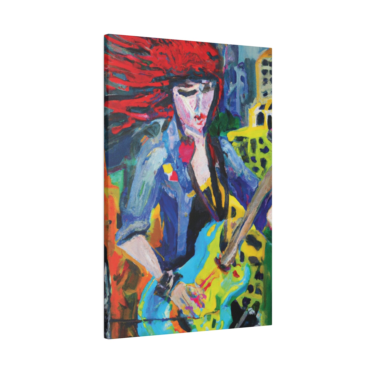 5084Q - Rockstar Oil Painting Style Print | Poster | Home Decor | Wall Art | Music Art | Canvas