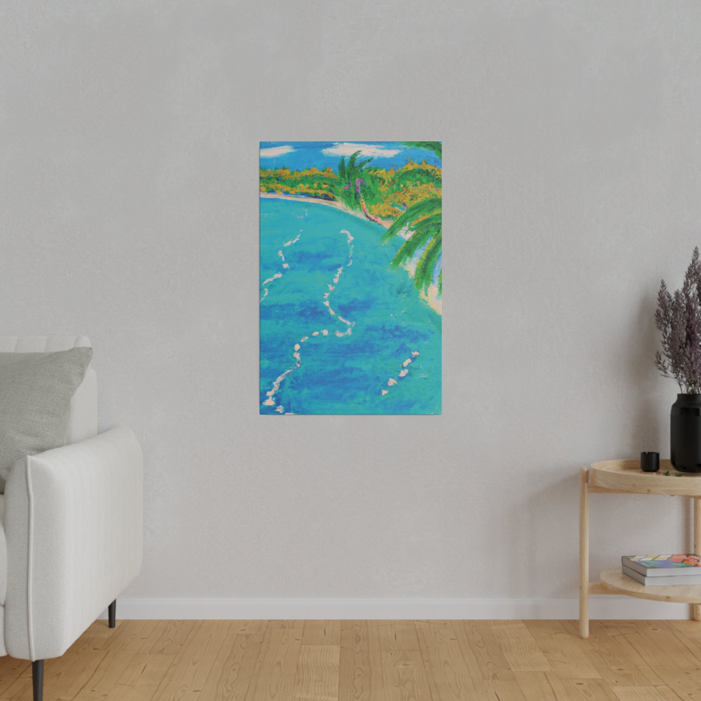 6605P - Bahamas Ocean Painting Print | Bahamas | Ocean | Beach | Poster | Home Decor | Wall Art | Canvas