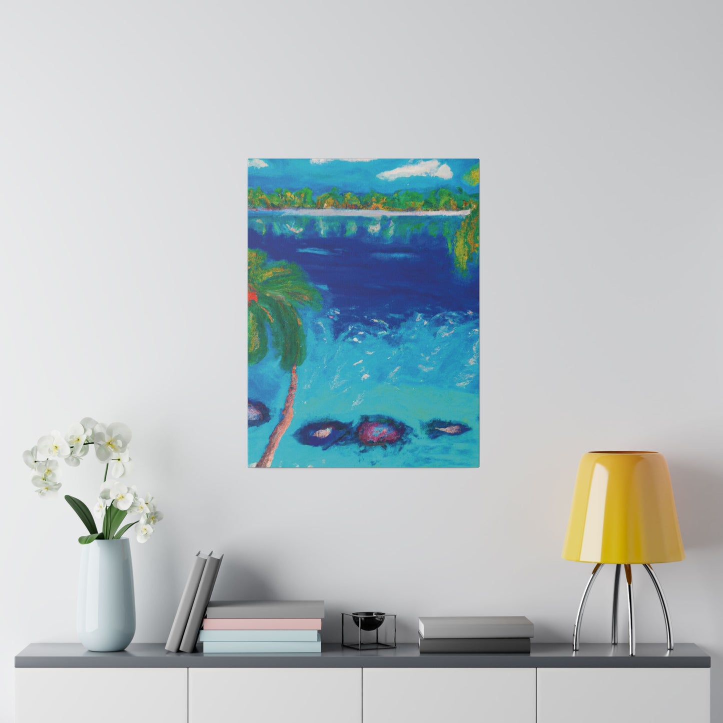 9850E - Bahamas Ocean Painting Print | Bahamas | Ocean | Beach | Poster | Home Decor | Wall Art | Canvas