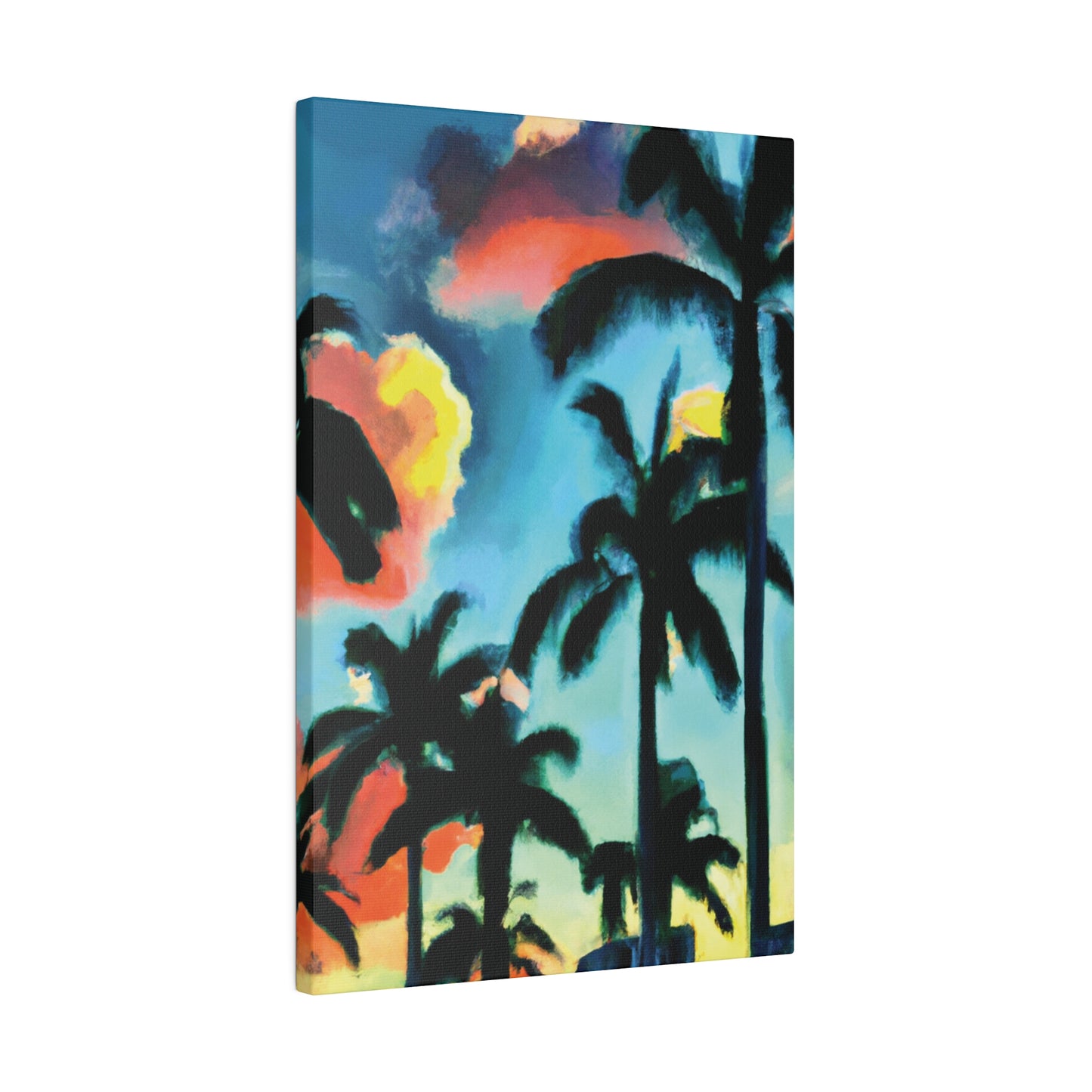 8724W - Miami Beach Sunset Painting Print | Miami | Beach | Sunset | Poster | Home Decor | Wall Art | Canvas