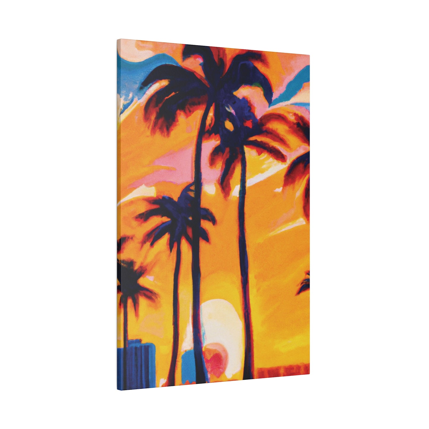 2067G - Miami Beach Sunset Painting Print | Miami | Beach | Sunset | Poster | Home Decor | Wall Art | Canvas