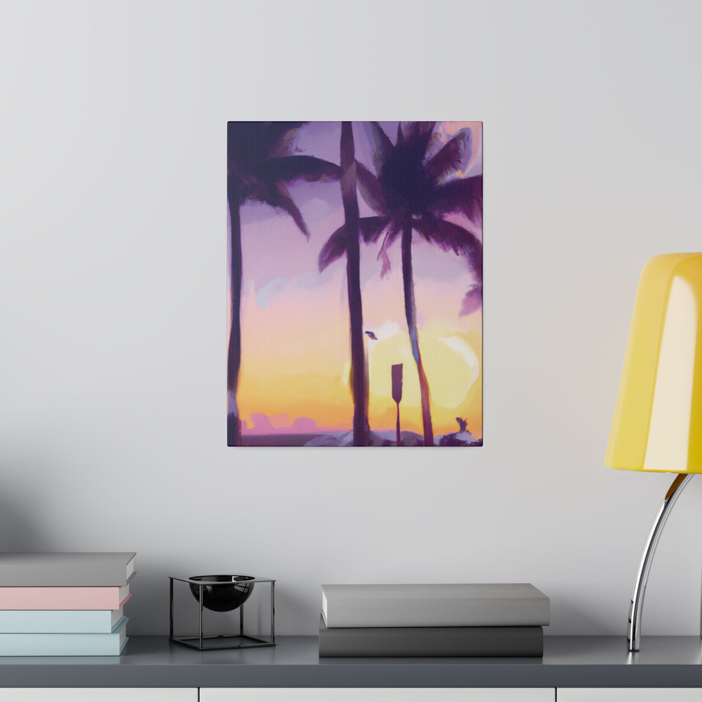 6137G - Miami Beach Sunset Painting Print | Miami | Beach | Sunset | Poster | Home Decor | Wall Art | Canvas