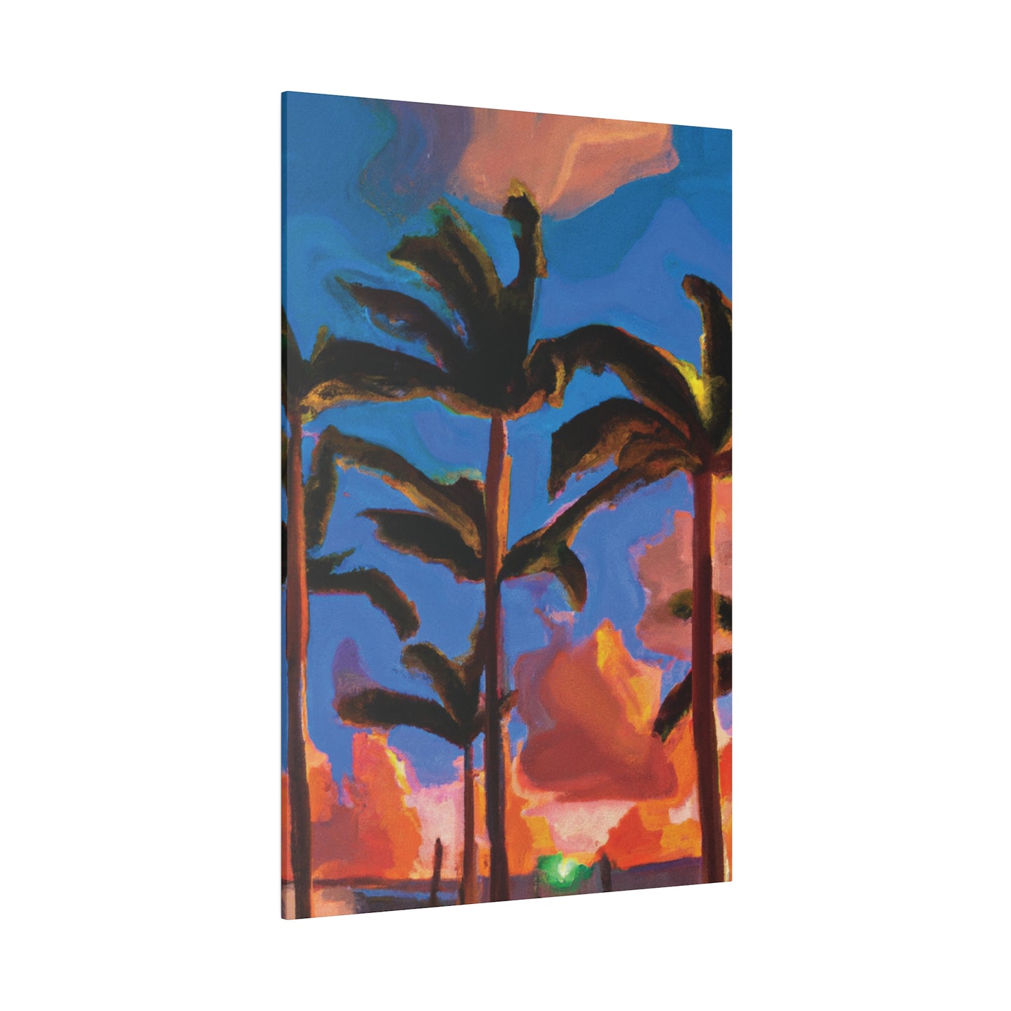 4464U - Miami Beach Sunset Painting Print | Miami | Beach | Sunset | Poster | Home Decor | Wall Art | Canvas