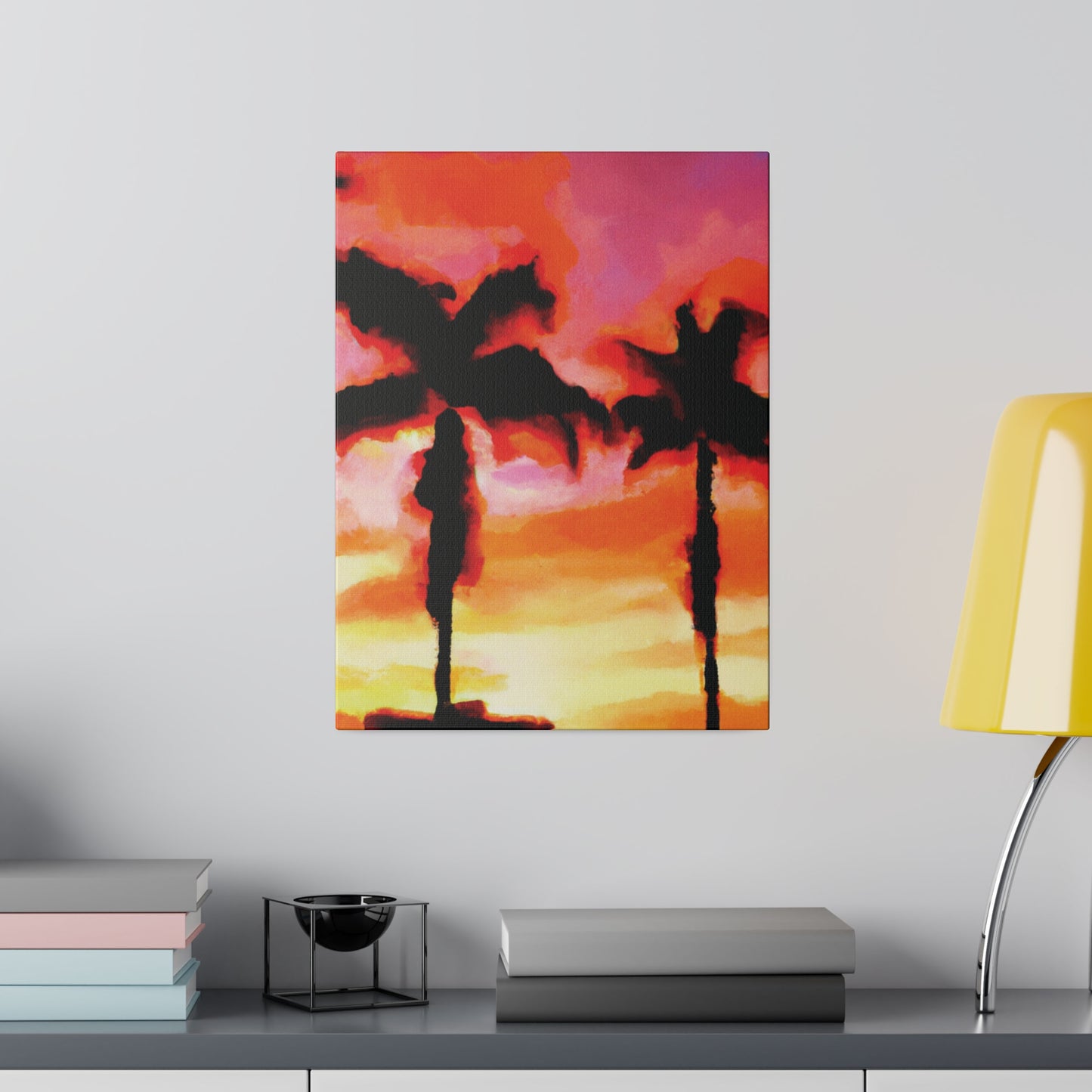 1413Q - Miami Beach Sunset Painting Print | Miami | Beach | Sunset | Poster | Home Decor | Wall Art | Canvas