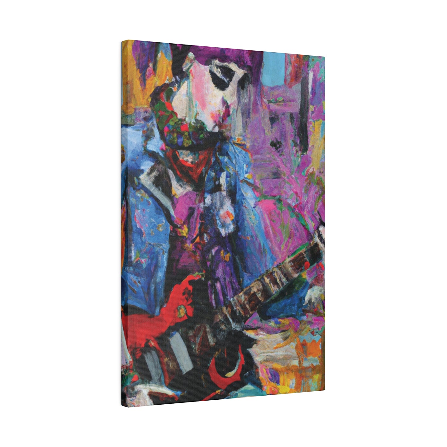 9210O - Rockstar Oil Painting Style Print | Poster | Home Decor | Wall Art | Music Art | Canvas