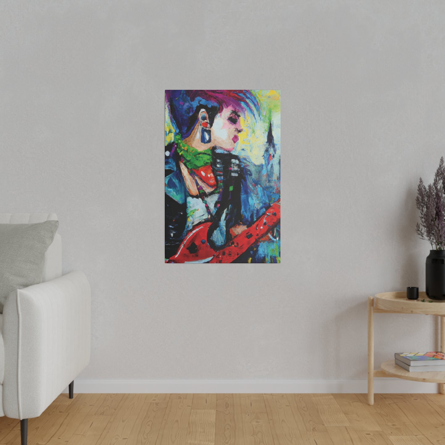 2183C - Rockstar Oil Painting Style Print | Poster | Home Decor | Wall Art | Music Art | Canvas