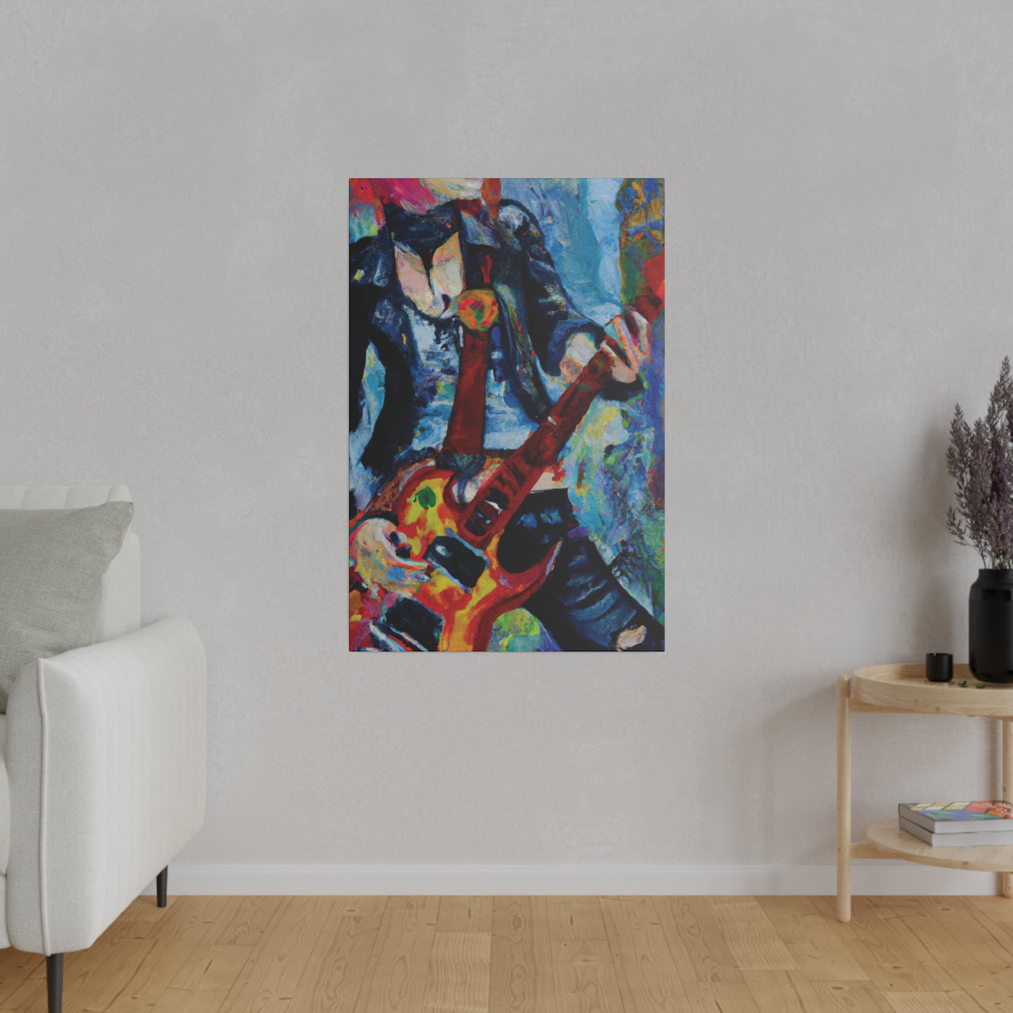 7105A - Rockstar Oil Painting Style Print | Poster | Home Decor | Wall Art | Music Art | Canvas