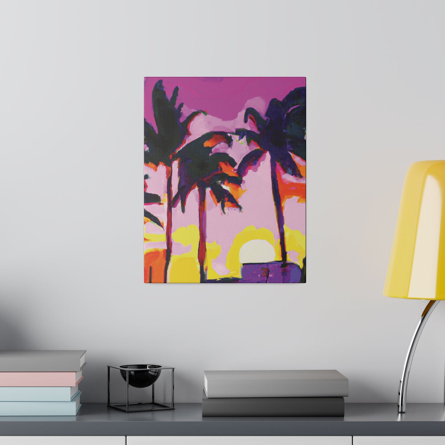 7146G - Miami Beach Sunset Painting Print | Miami | Beach | Sunset | Poster | Home Decor | Wall Art | Canvas