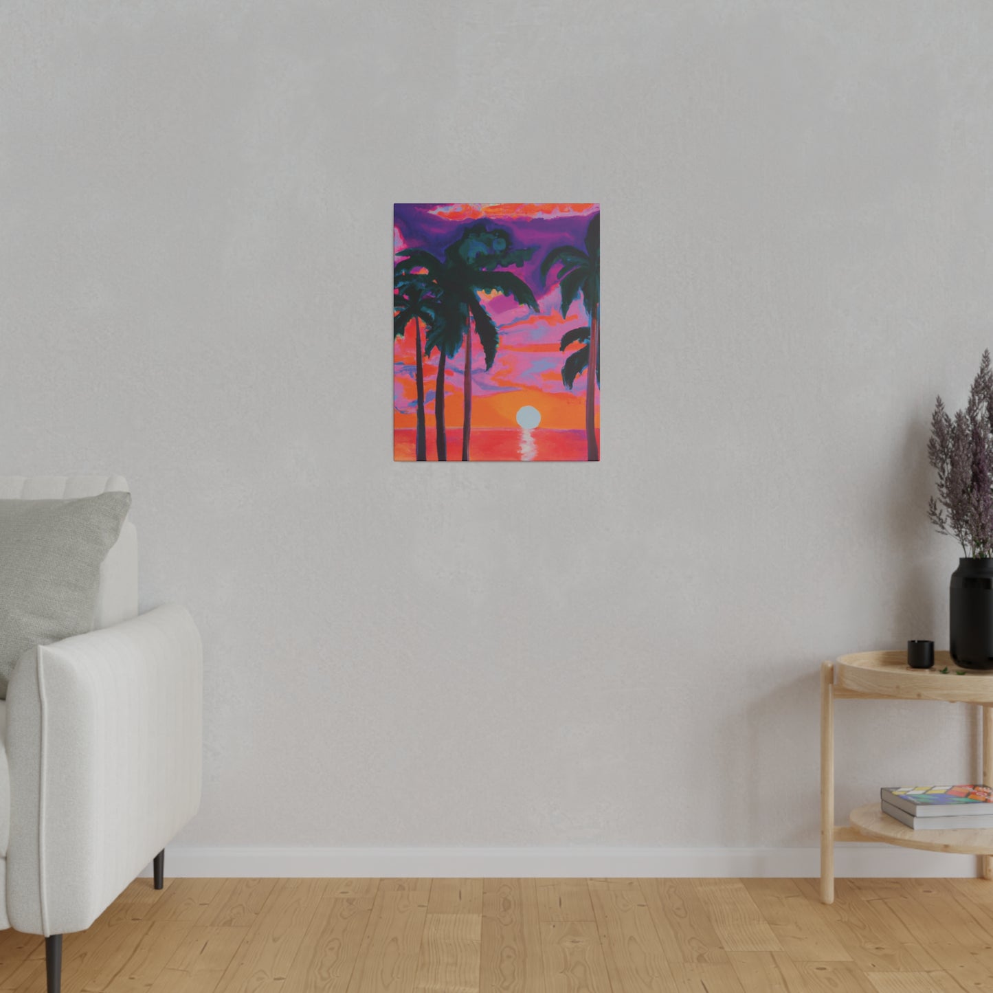 2189Z - Miami Beach Sunset Painting Print | Miami | Beach | Sunset | Poster | Home Decor | Wall Art | Canvas