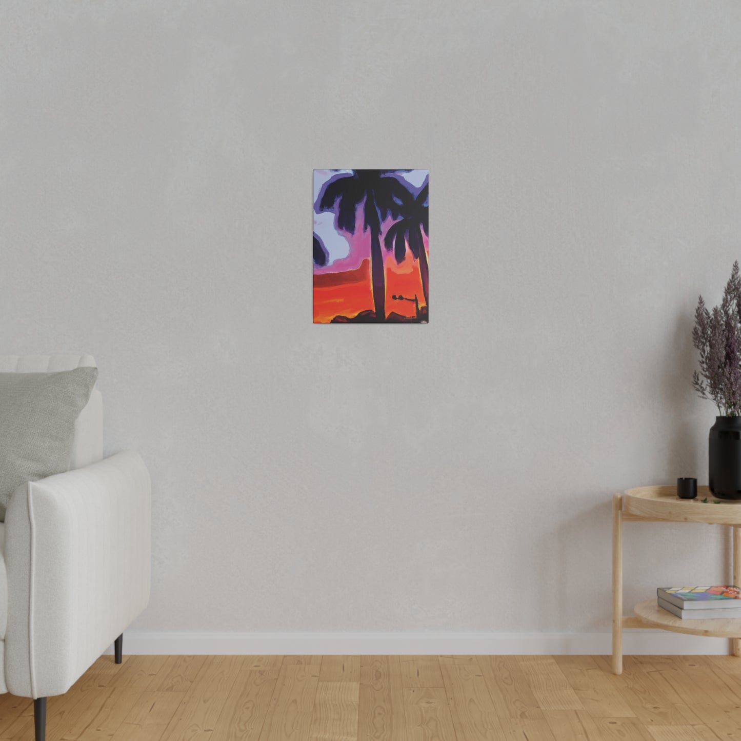 8187A - Miami Beach Sunset Painting Print | Miami | Beach | Sunset | Poster | Home Decor | Wall Art | Canvas