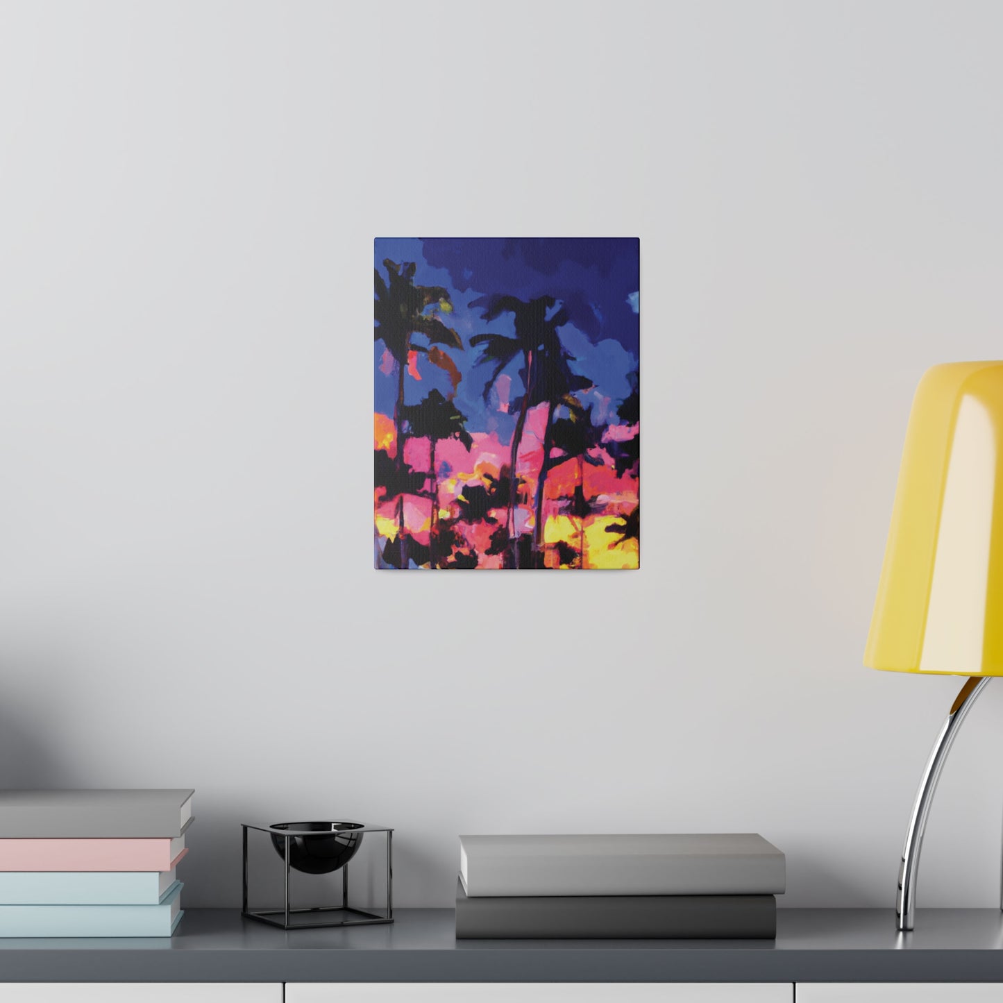 4397K - Miami Beach Sunset Painting Print | Miami | Beach | Sunset | Poster | Home Decor | Wall Art | Canvas