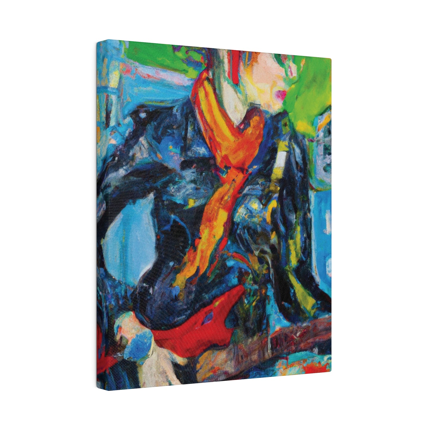 935O - Rockstar Oil Painting Style Print | Poster | Home Decor | Wall Art | Music Art | Canvas