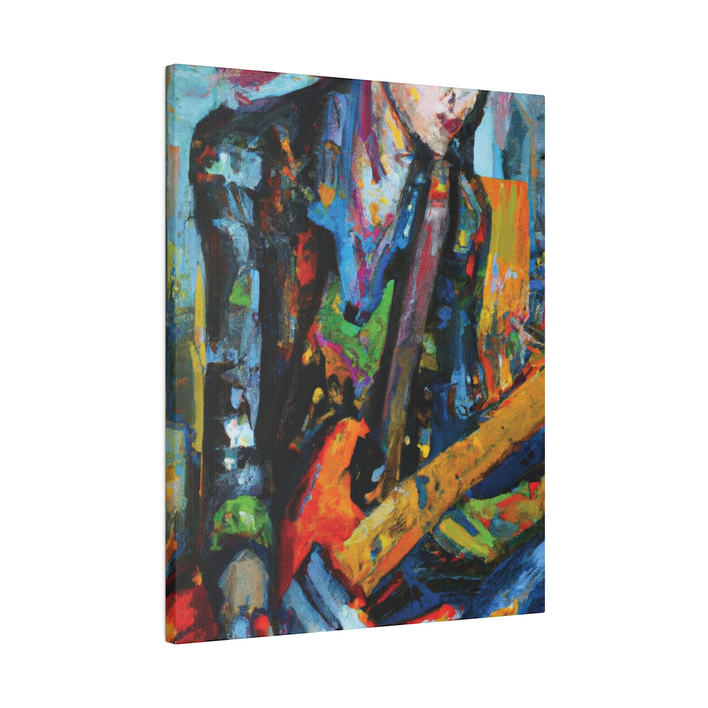 7893K - Rockstar Oil Painting Style Print | Poster | Home Decor | Wall Art | Music Art | Canvas