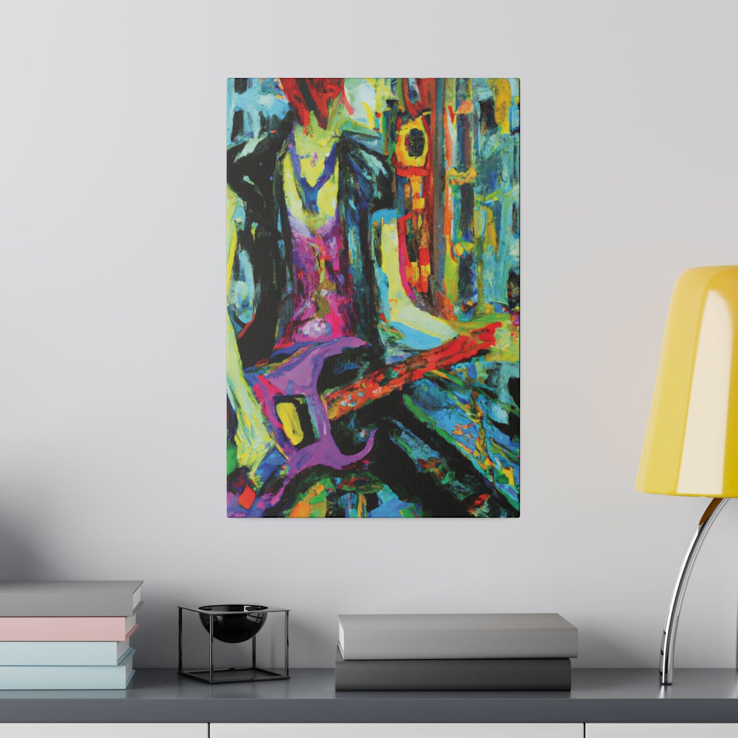 6863V - Rockstar Oil Painting Style Print | Poster | Home Decor | Wall Art | Music Art | Canvas