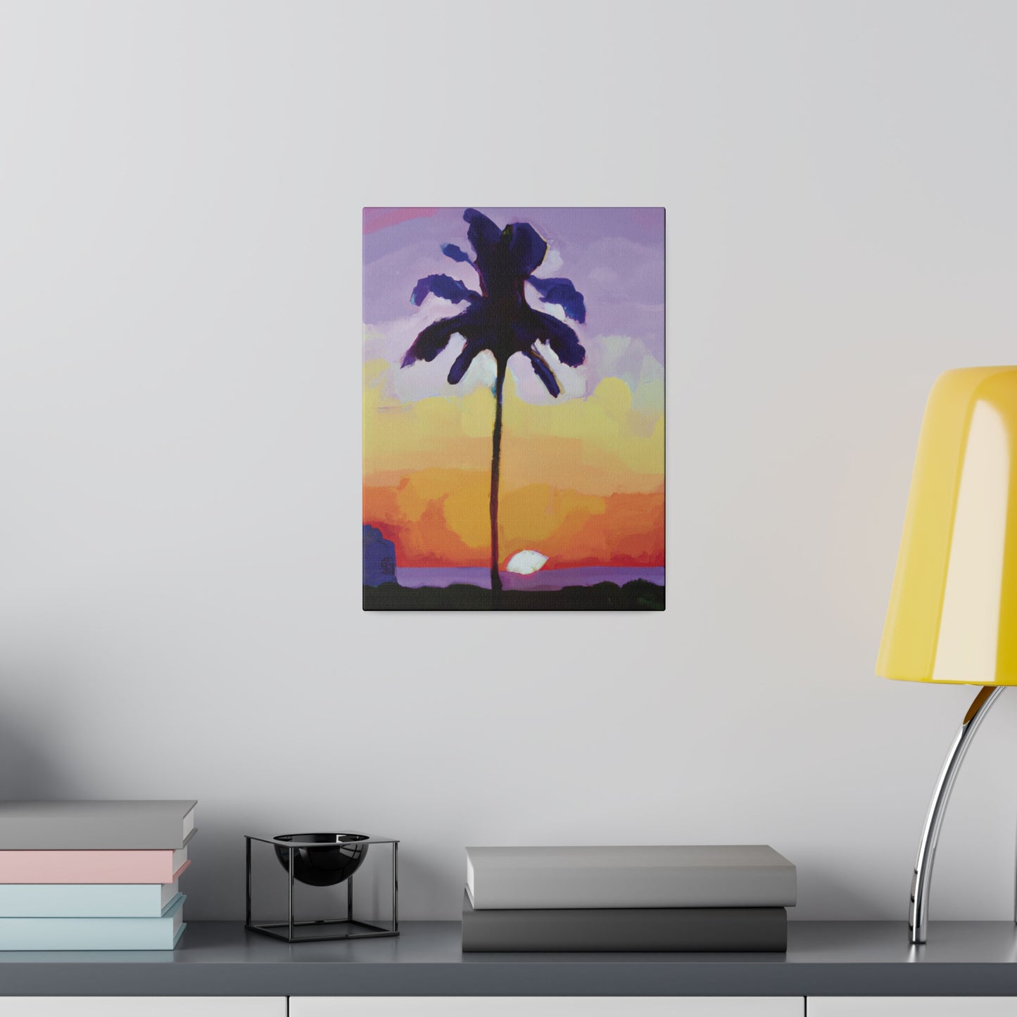 8495G - Miami Beach Sunset Painting Print | Miami | Beach | Sunset | Poster | Home Decor | Wall Art | Canvas
