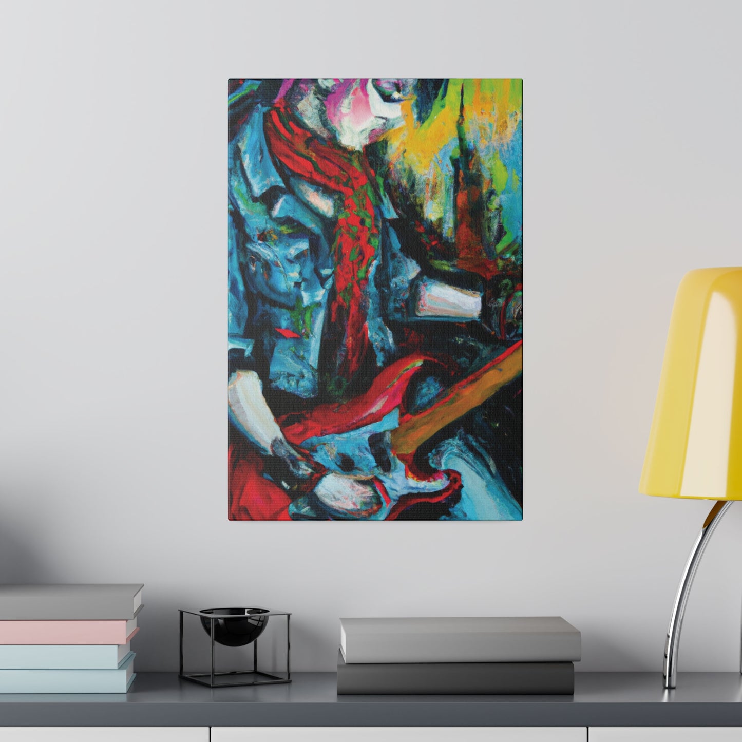 8367D - Rockstar Oil Painting Style Print | Poster | Home Decor | Wall Art | Music Art | Canvas