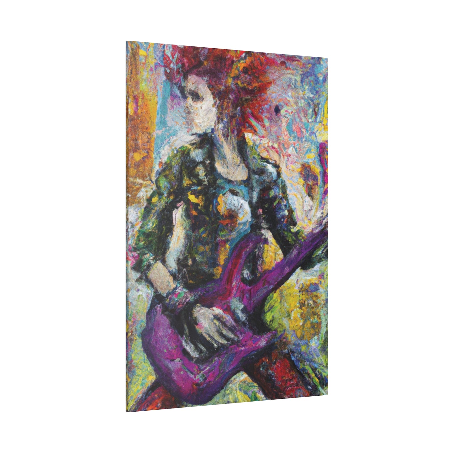 5487U - Rockstar Oil Painting Style Print | Poster | Home Decor | Wall Art | Music Art | Canvas