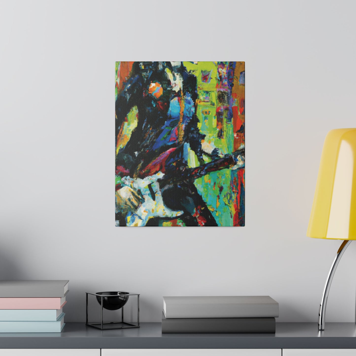 2760G - Rockstar Oil Painting Style Print | Poster | Home Decor | Wall Art | Music Art | Canvas