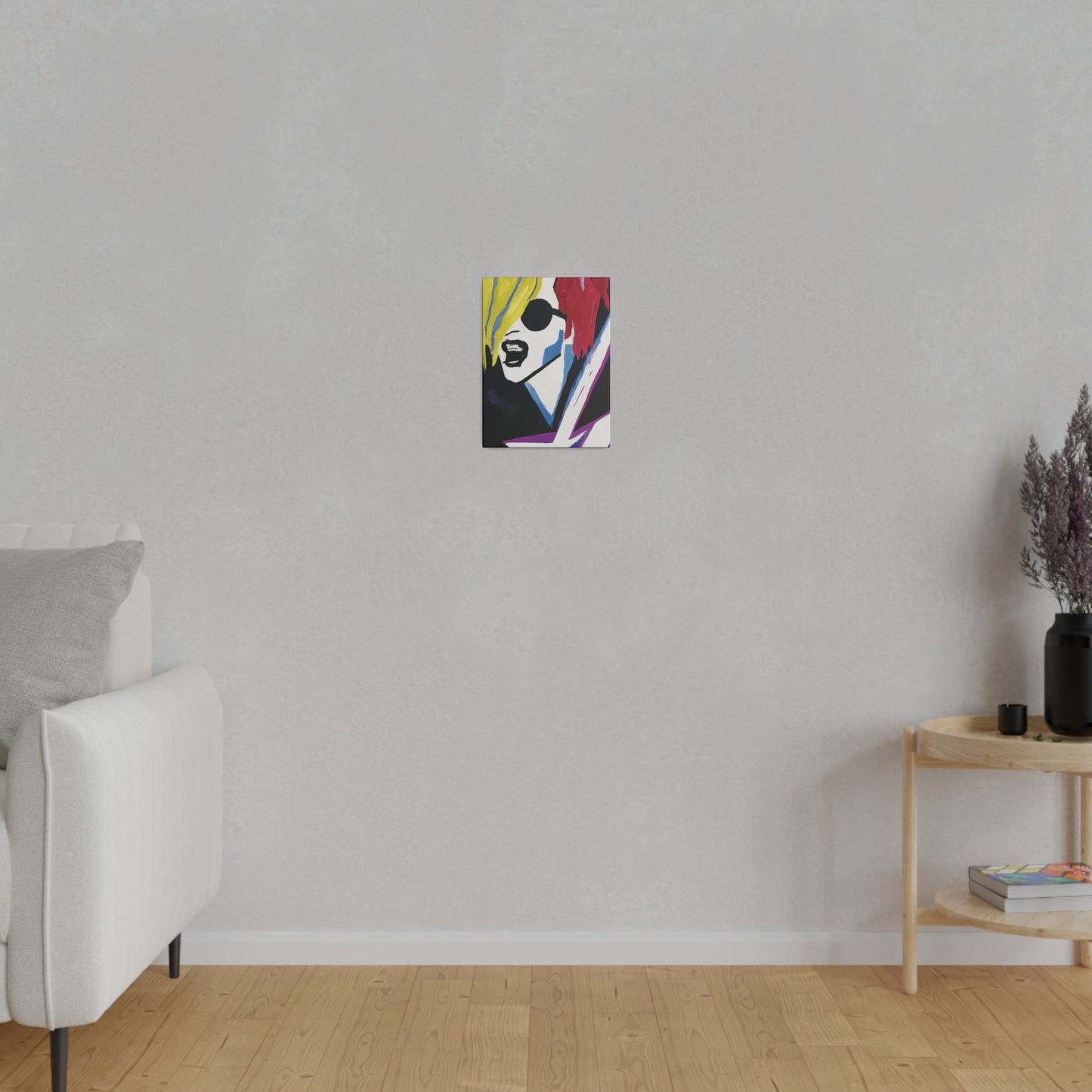 8784F - Rockstar Painting Print | Face | Abstract | Poster | Home Decor | Wall Art | Music Art | Canvas