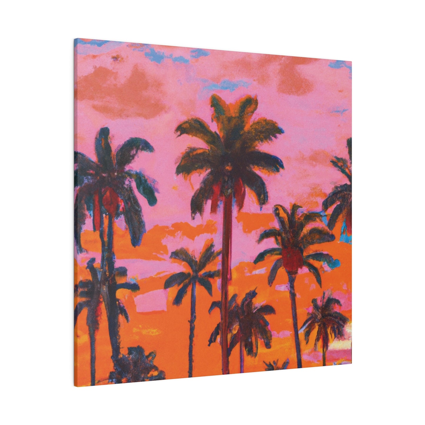 9385A - Miami Beach Sunset Painting Print | Miami | Beach | Sunset | Poster | Home Decor | Wall Art | Canvas