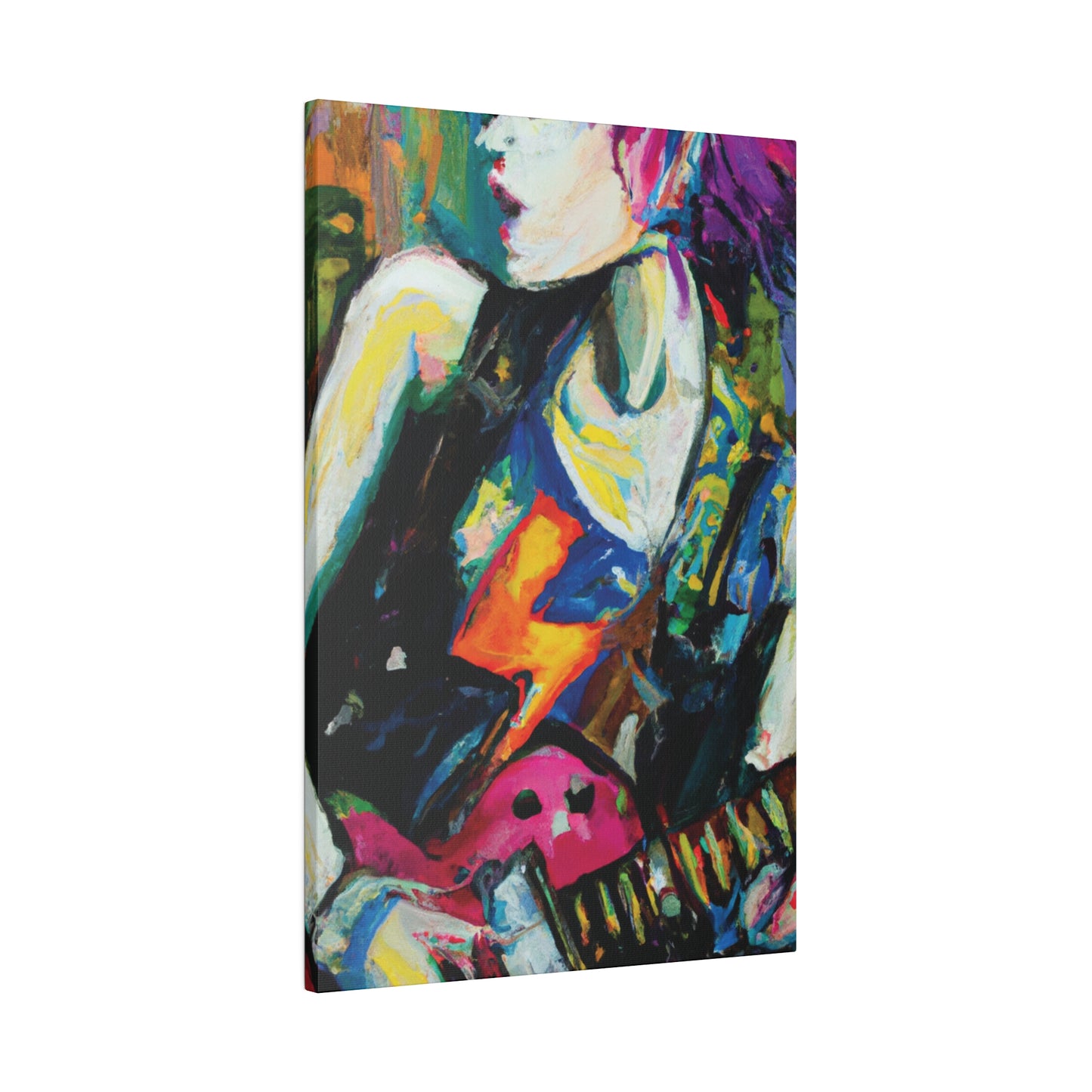 4327X - Rockstar Oil Painting Style Print | Poster | Home Decor | Wall Art | Music Art | Canvas