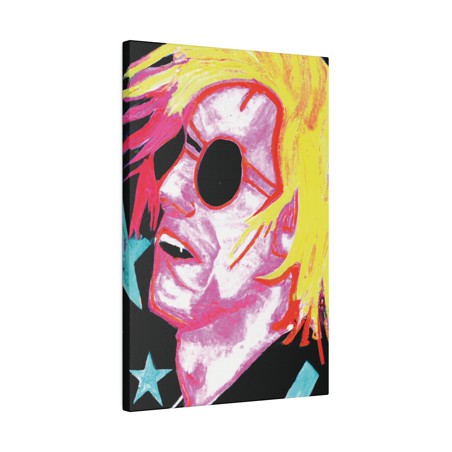 5123P - Rockstar Painting Print | Face | Abstract | Poster | Home Decor | Wall Art | Music Art | Canvas