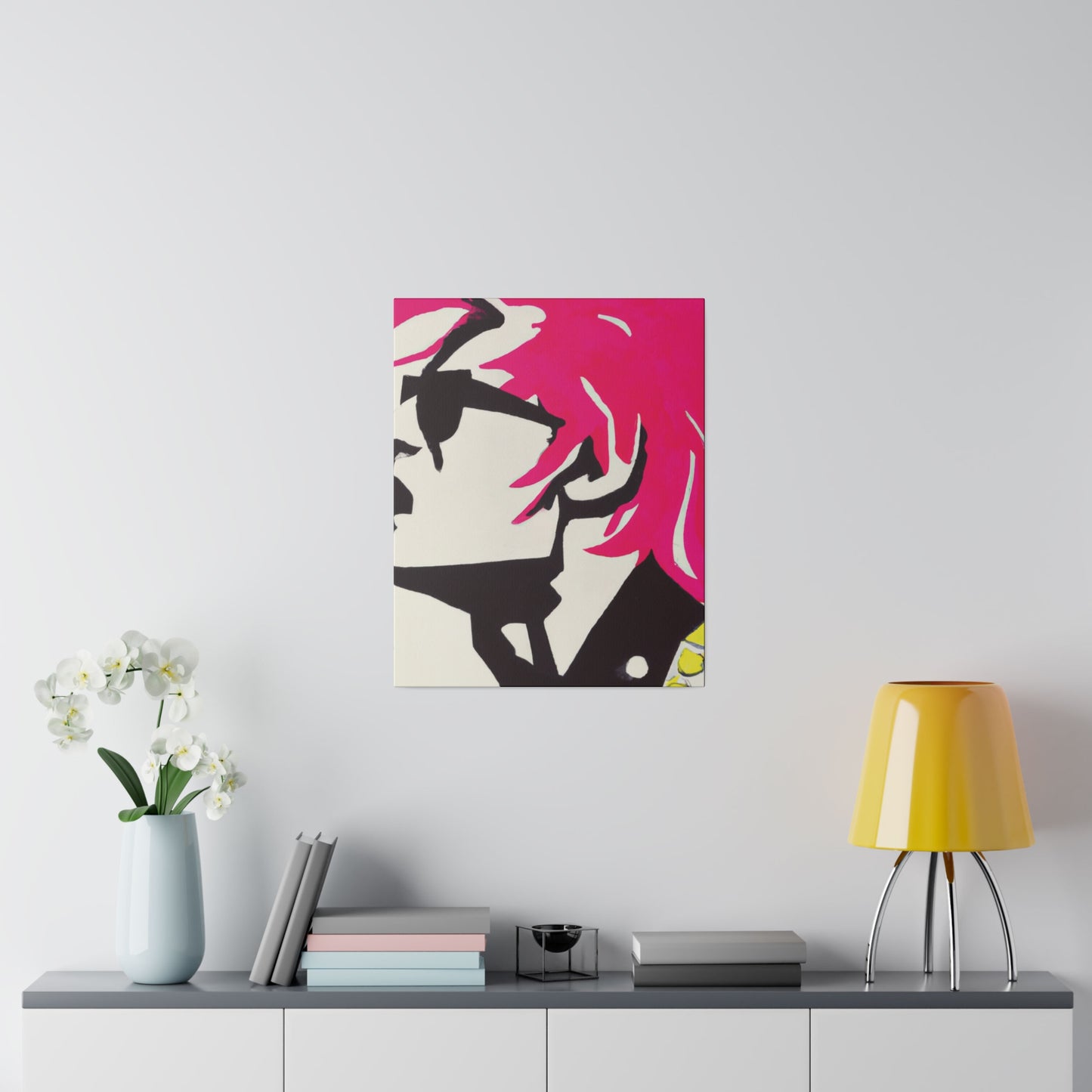 7144N - Rockstar Painting Print | Face | Abstract | Poster | Home Decor | Wall Art | Music Art | Canvas