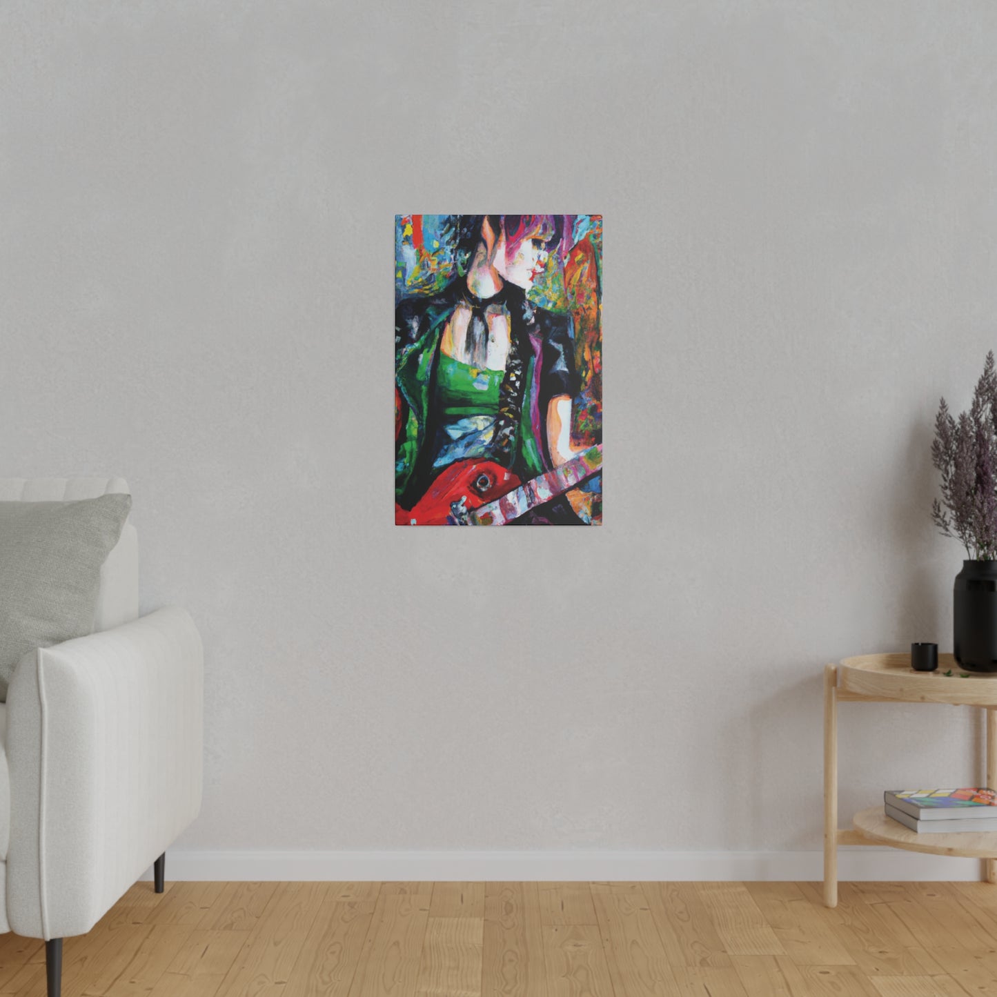 9737J - Rockstar Oil Painting Style Print | Poster | Home Decor | Wall Art | Music Art | Canvas