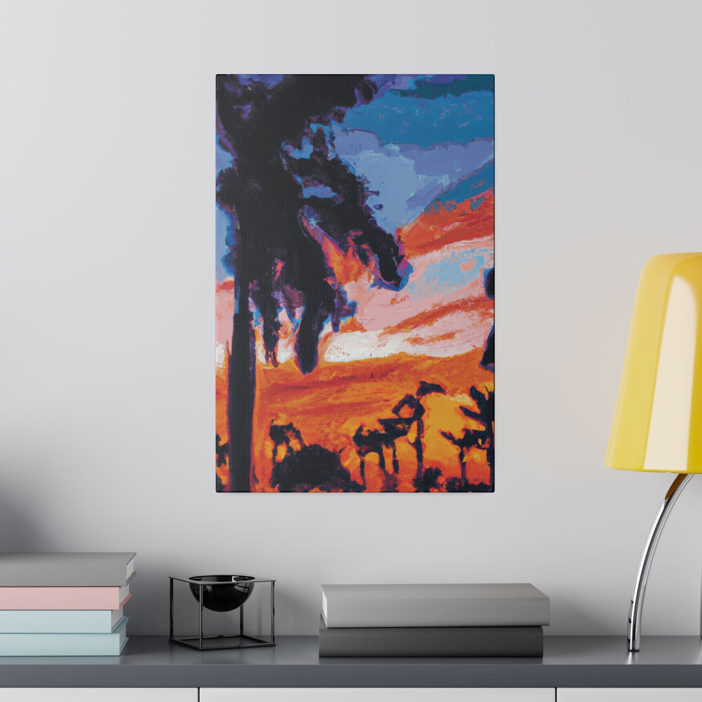 2761V - Miami Beach Sunset Painting Print | Miami | Beach | Sunset | Poster | Home Decor | Wall Art | Canvas