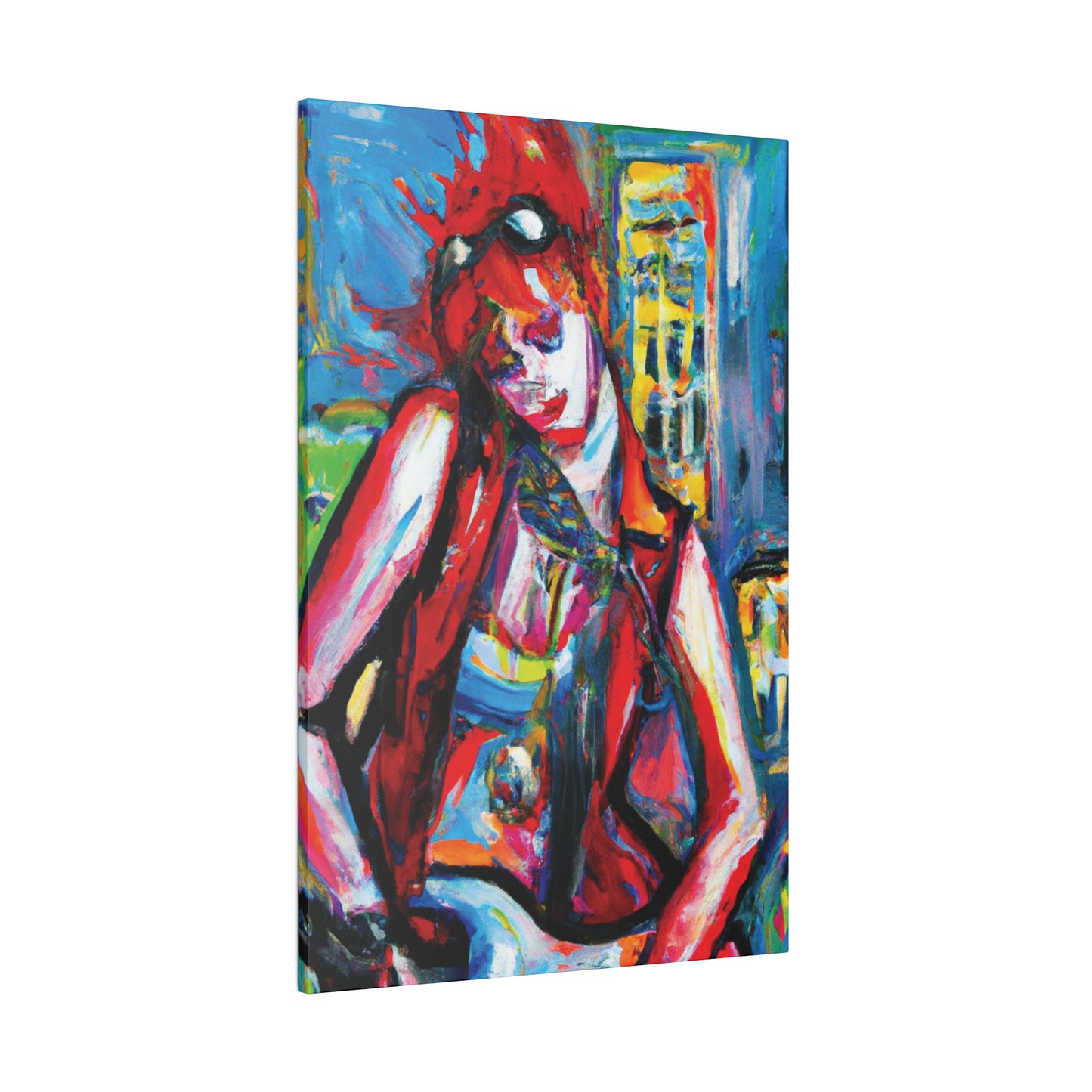 8456P - Rockstar Oil Painting Style Print | Poster | Home Decor | Wall Art | Music Art | Canvas