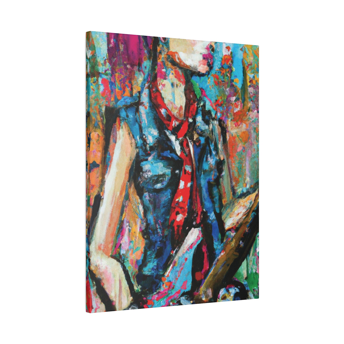 9405R - Rockstar Oil Painting Style Print | Poster | Home Decor | Wall Art | Music Art | Canvas