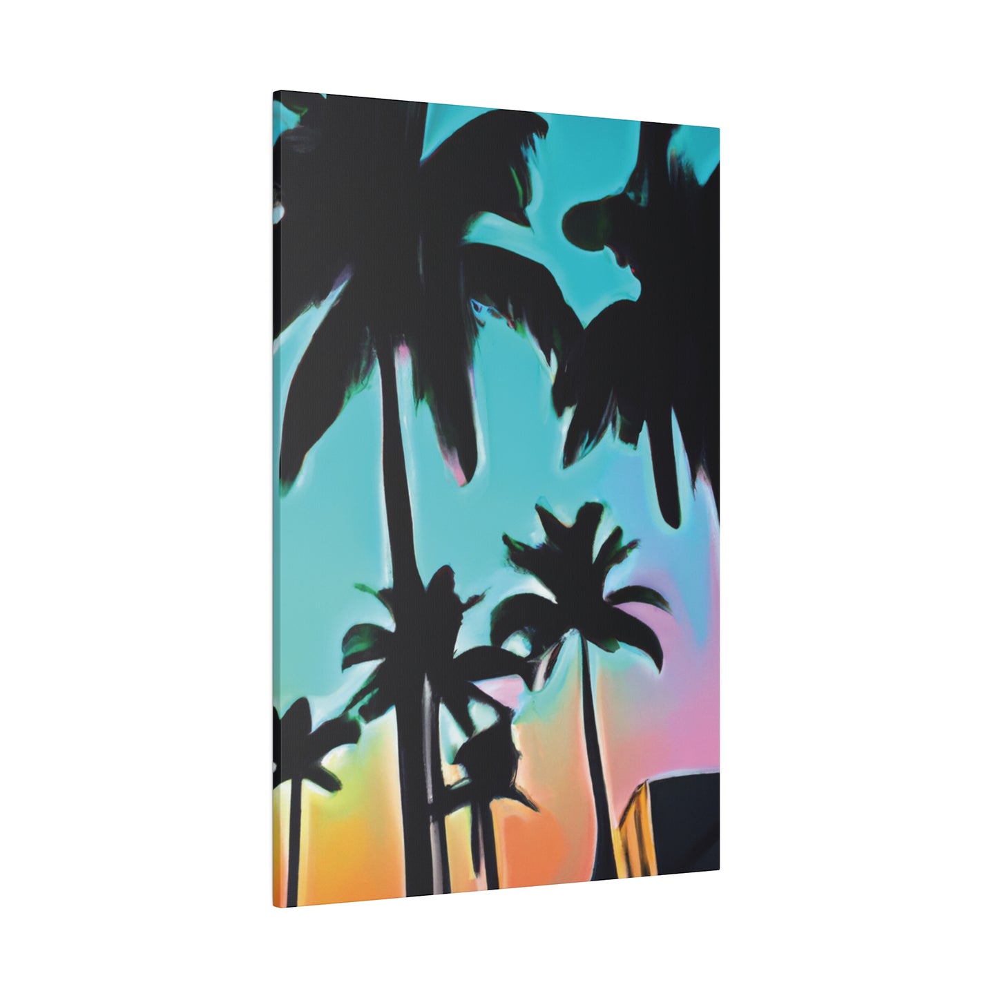 5491X - Miami Beach Sunset Painting Print | Miami | Beach | Sunset | Poster | Home Decor | Wall Art | Canvas