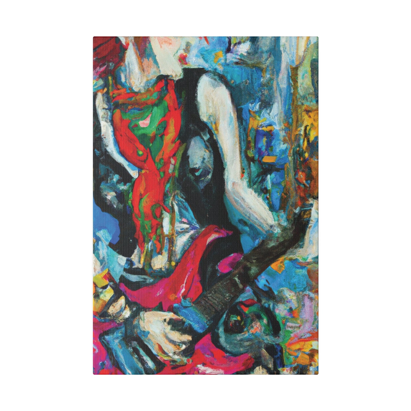 8722E - Rockstar Oil Painting Style Print | Poster | Home Decor | Wall Art | Music Art | Canvas