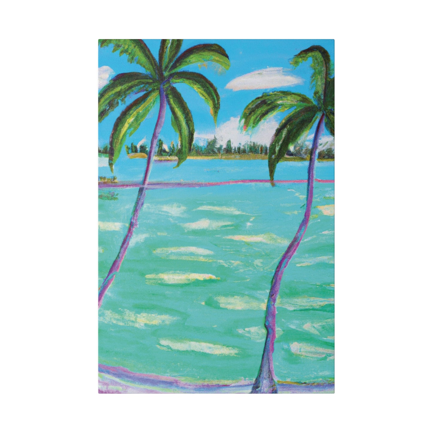 4451X - Bahamas Ocean Painting Print | Bahamas | Ocean | Beach | Poster | Home Decor | Wall Art | Canvas