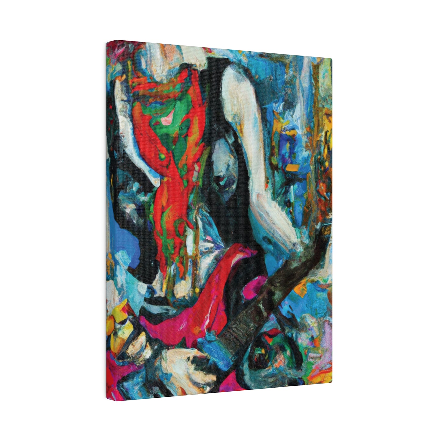 8722E - Rockstar Oil Painting Style Print | Poster | Home Decor | Wall Art | Music Art | Canvas