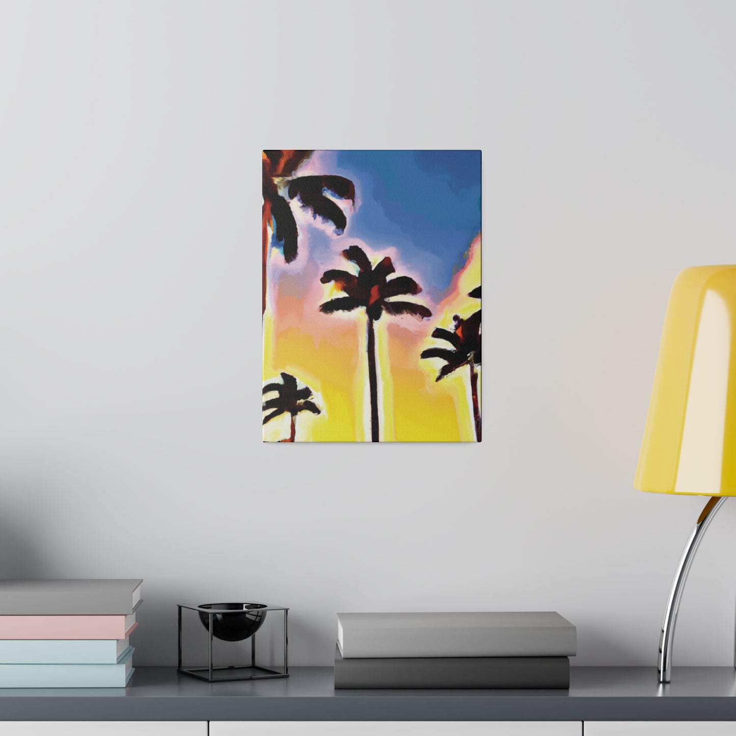 3437Q - Miami Beach Sunset Painting Print | Miami | Beach | Sunset | Poster | Home Decor | Wall Art | Canvas