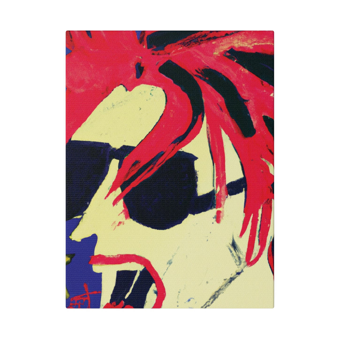 8409V - Rockstar Painting Print | Face | Abstract | Poster | Home Decor | Wall Art | Music Art | Canvas