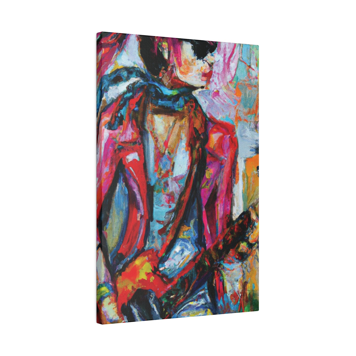 5694F - Rockstar Oil Painting Style Print | Poster | Home Decor | Wall Art | Music Art | Canvas