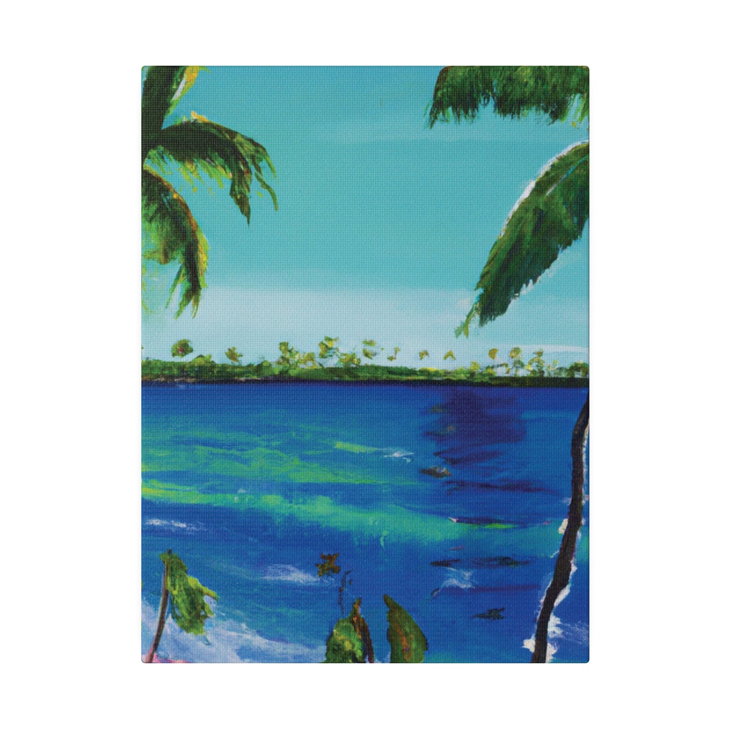 5491V - Bahamas Ocean Painting Print | Bahamas | Ocean | Beach | Poster | Home Decor | Wall Art | Canvas