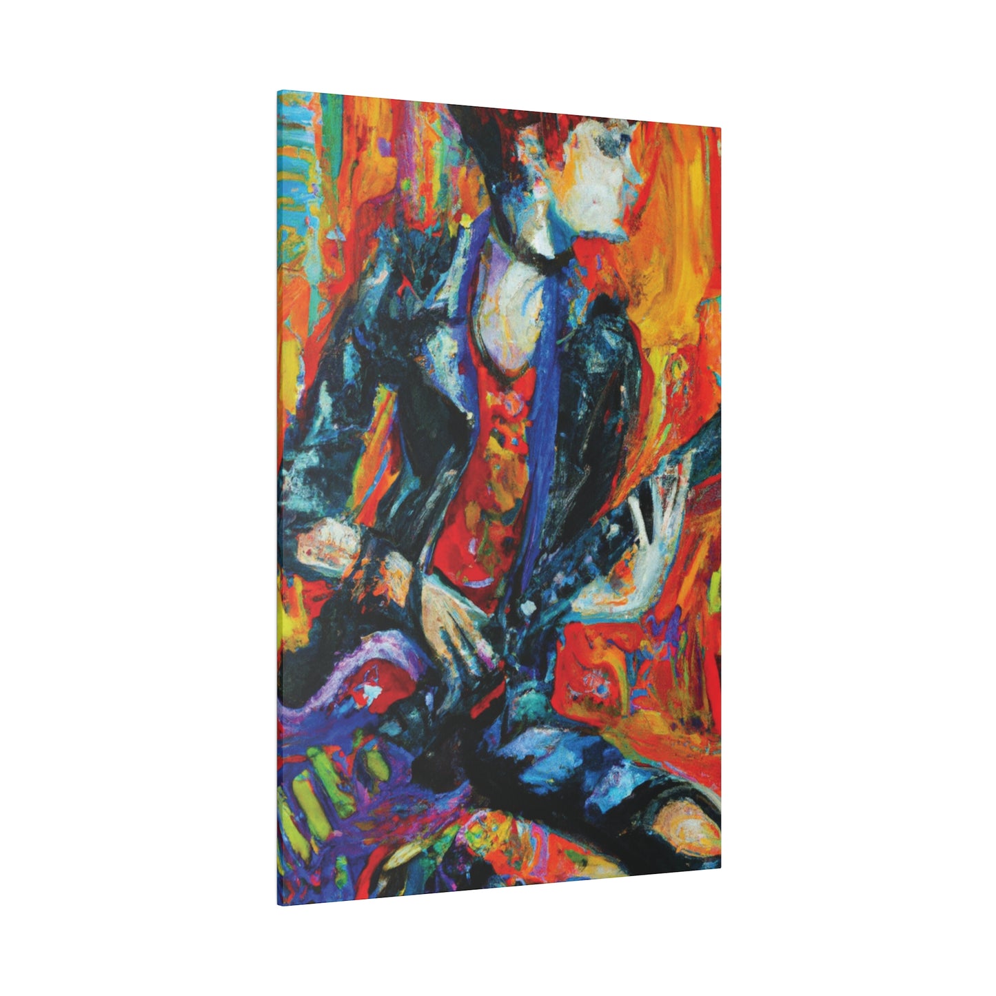 7348F - Rockstar Oil Painting Style Print | Poster | Home Decor | Wall Art | Music Art | Canvas