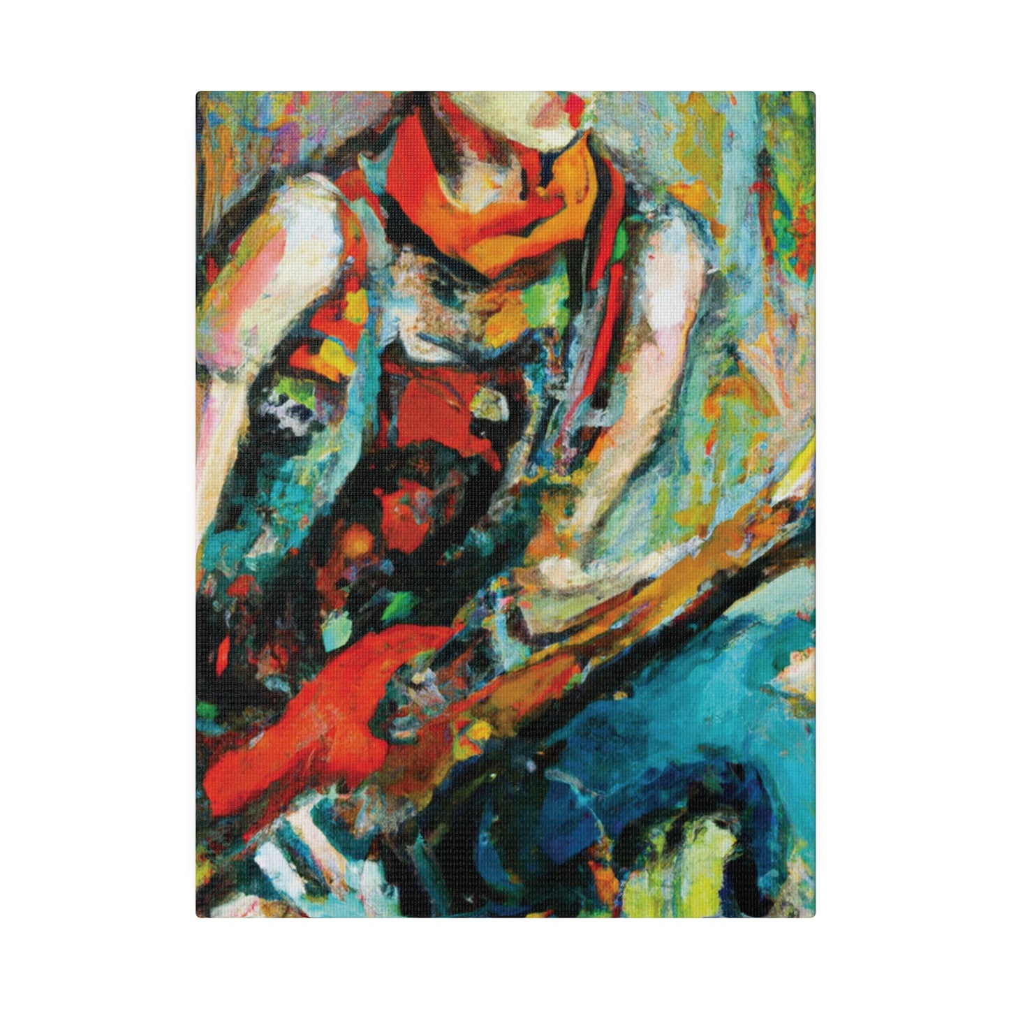 7494M - Rockstar Oil Painting Style Print | Poster | Home Decor | Wall Art | Music Art | Canvas