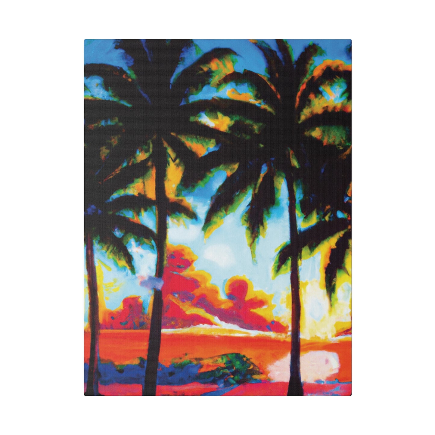 941Q - Miami Beach Sunset Painting Print | Miami | Beach | Sunset | Poster | Home Decor | Wall Art | Canvas